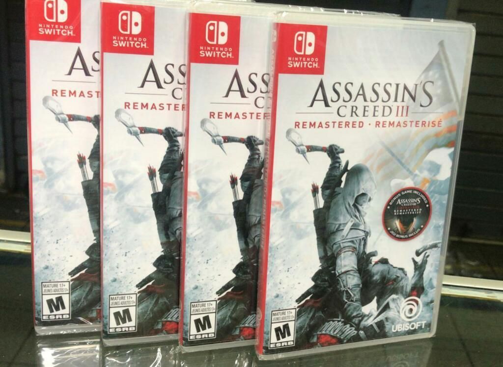 Assassins Creed 3 Remastered Nintendo Switch Nuevo Sellado
