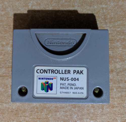 Controller Pak Nintendo 64 Memoria