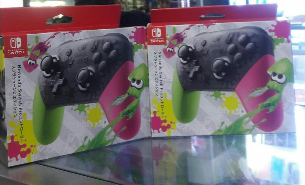 Mando Pro Controller Splatoon 2 Nintendo Switch Nuevo