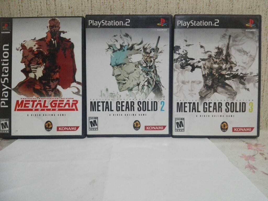 Metal Gear Solid 1,2 Y 3 Ps 2