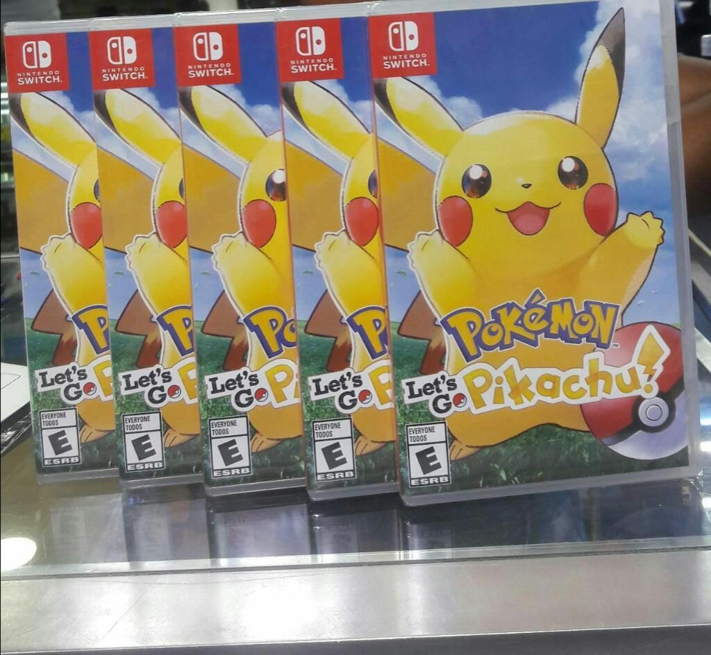 Pokemon Let's Go Pikachu Nintendo Switch Nuevo Sellado Stock