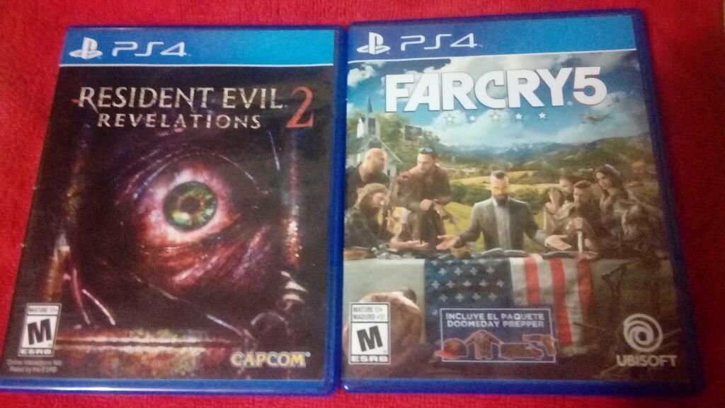 Resident Evil 2 Y Farcry 5 Ps4