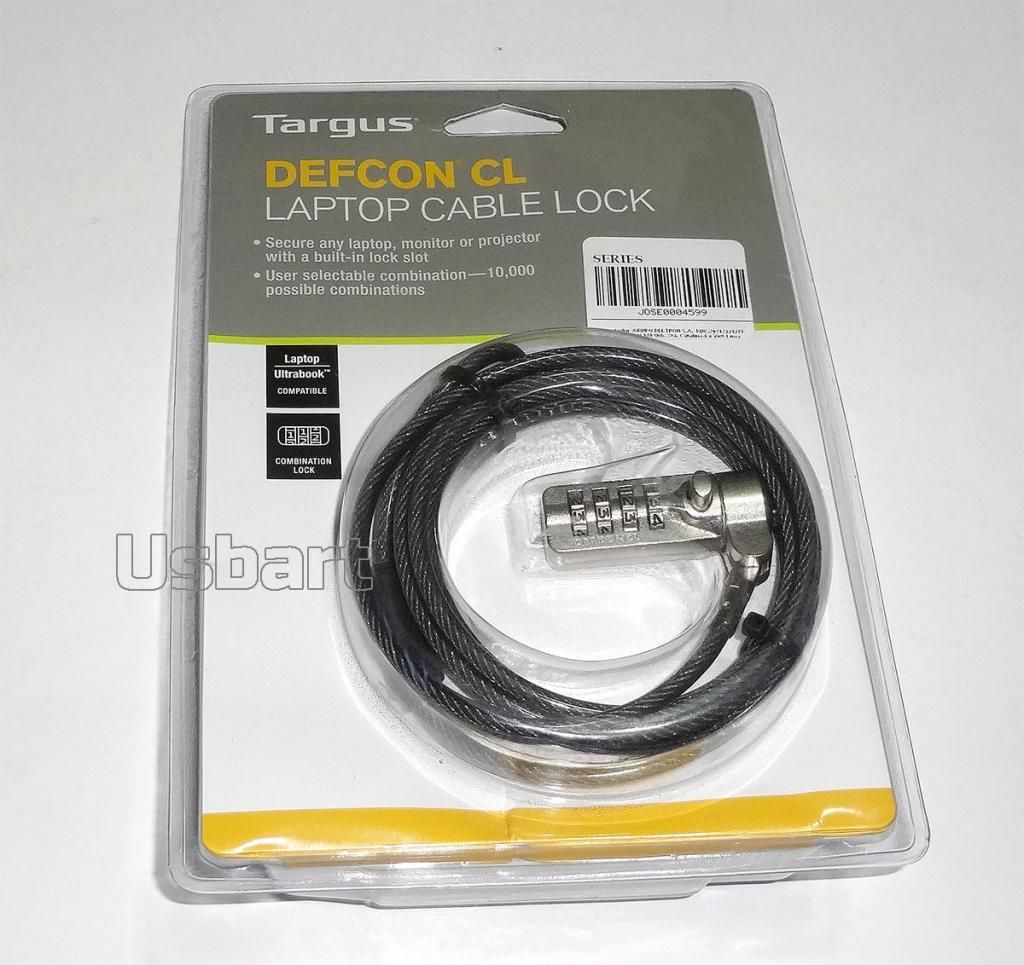 Targus Defcon Cl Laptop Cable de Seguridad 2m para