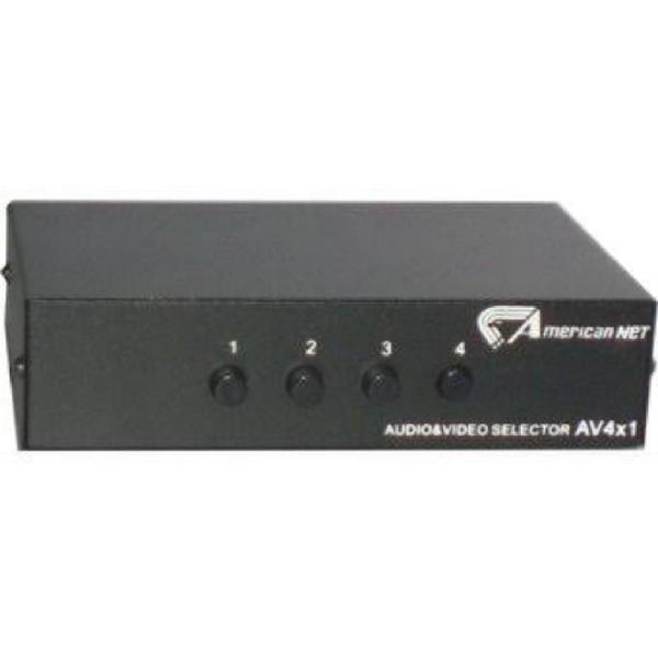 Audio Selector para Amplificador 4 Conx