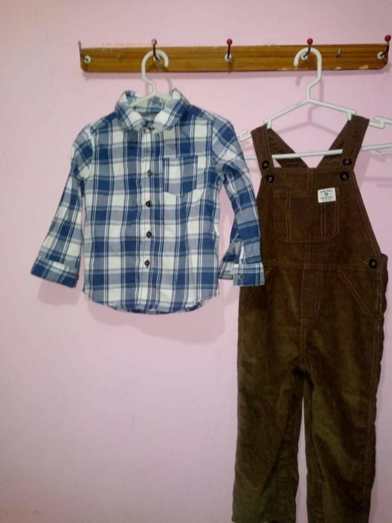 Camisa Y Overoll Carters Talla24 Meses