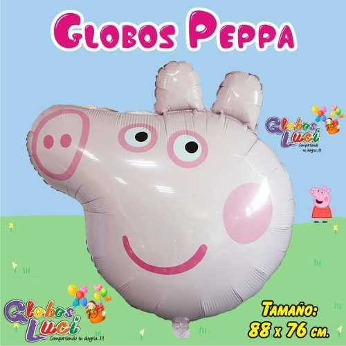 Globos Metalicos Peppa Pig Cabeza Gigante
