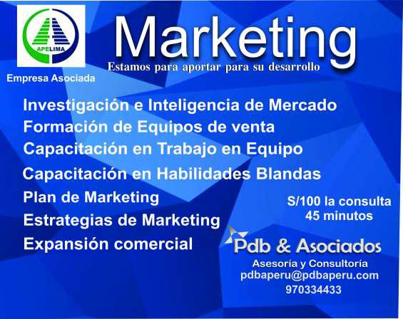 Marketing: asesoría y consultoría en Lima