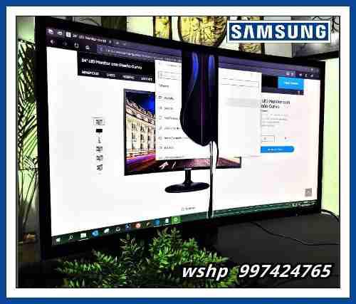 Monitor Pc Curvo Samsung 24`` Modelo Cf390 Ful Hd