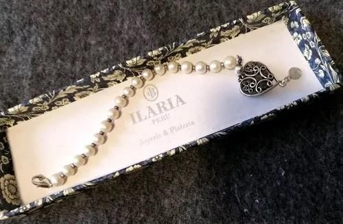 Pulsera de perlas con plata marca Ilaria