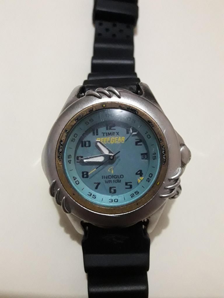 reloj timex reef gear indiglo 50m
