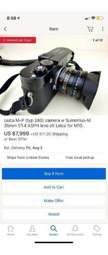 Cámara Leica M Typ 240 Incluye Lente Summilux