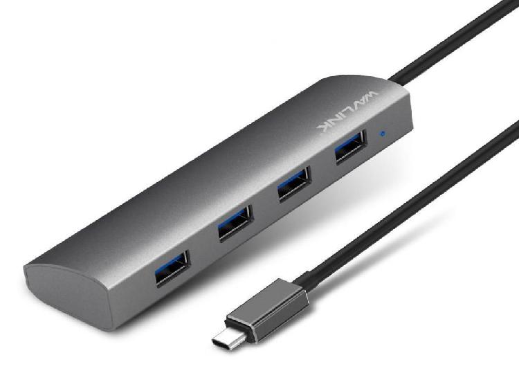 Wavlink 4 Ports USB 3.1 Type-C to USB 3.0 Hub 5Gbps Aluminum