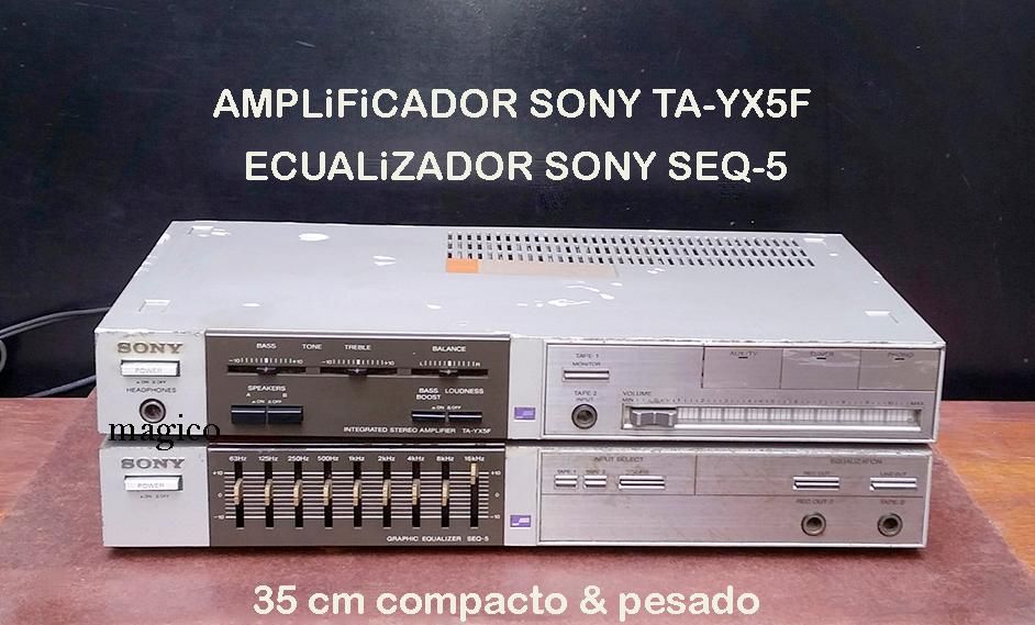 Amplificador SONY TA-YX5F y ecualizador SEQ5 vintage high