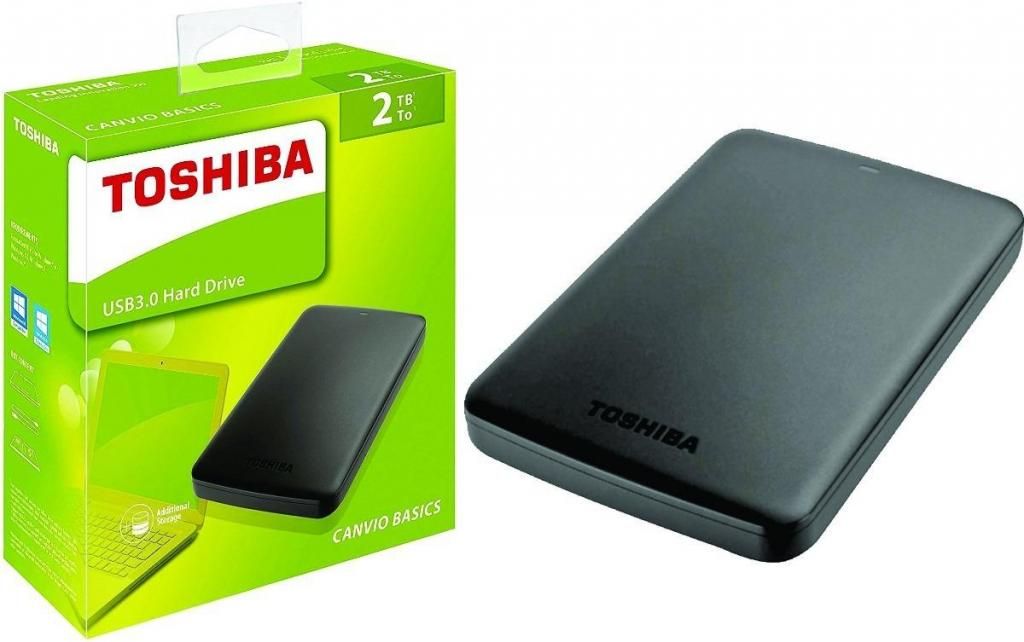 Disco Duro Externo Toshiba de 2 TB conservado