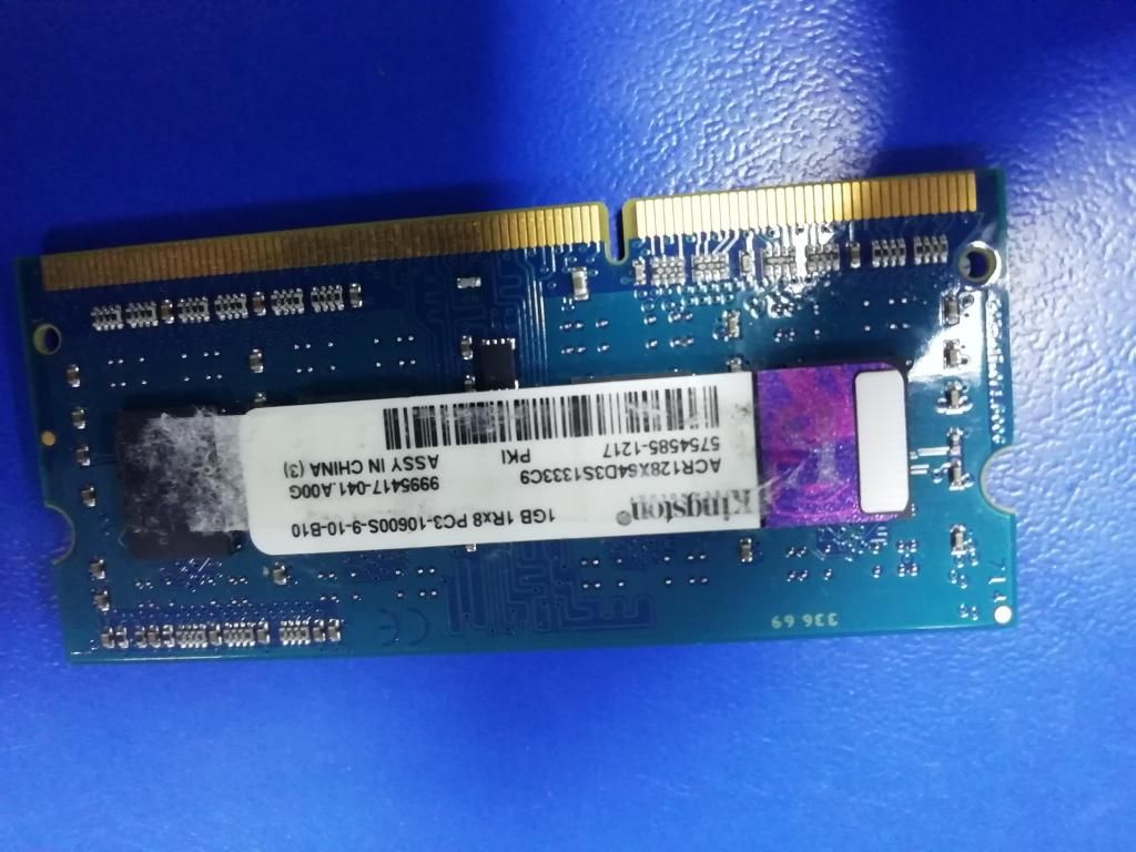 memoria Ram para portatil, DDR3 1 Gb 1 Rx8 Pcu