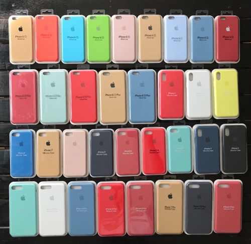 Silicona Case iPhone 5s, Se, 6, 6s, 6s Plus, 7, 7 Plus, 8, X