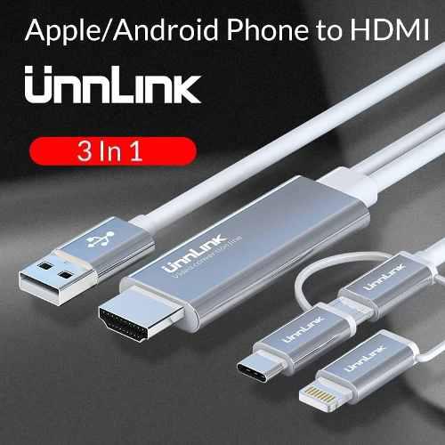 Cable Hdmi Hdtv Proyector Para Android, iPhone Usb 3.0 Macho