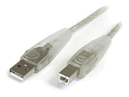Cable Usb 20 Transparente De Startechcom A A B Usb2hab10t