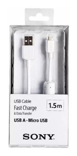 Cable Usb V8 Sony Carga Rapida Cp-ab150 1.5m 100%original