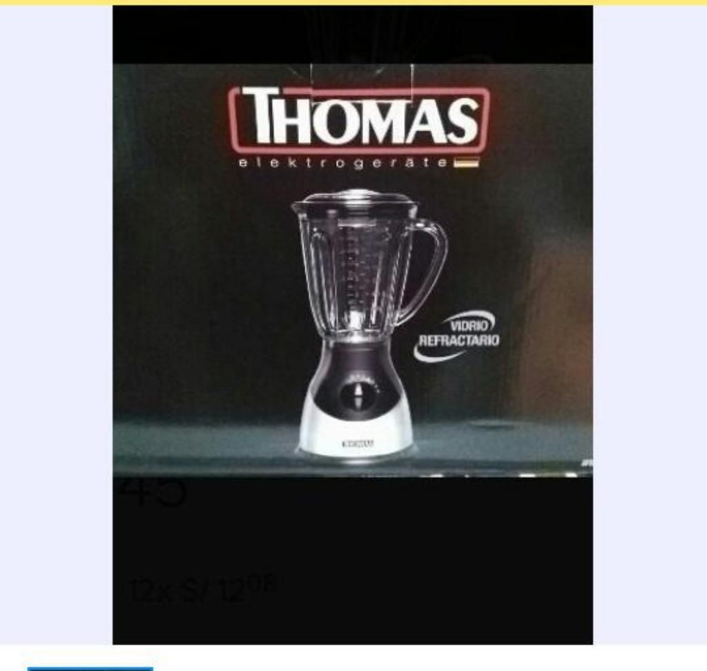 Licuadora Thomas Nueva