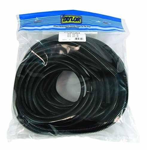 Taylor Cable 38000 Black Prepackaged Convoluted Tubing Assor