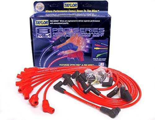 Taylor Cable 74258 Red Universal Fit 8mm Spiropro Juego De C