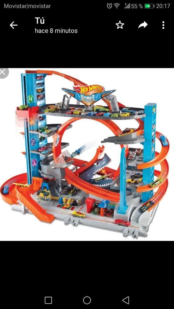 Pista Mega Garage Hot Wheels