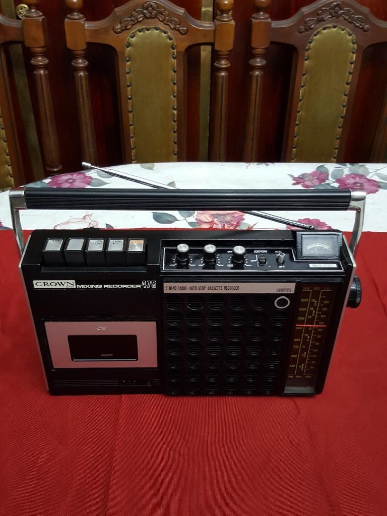 Radio Casetera Crown Japon de Coleccion