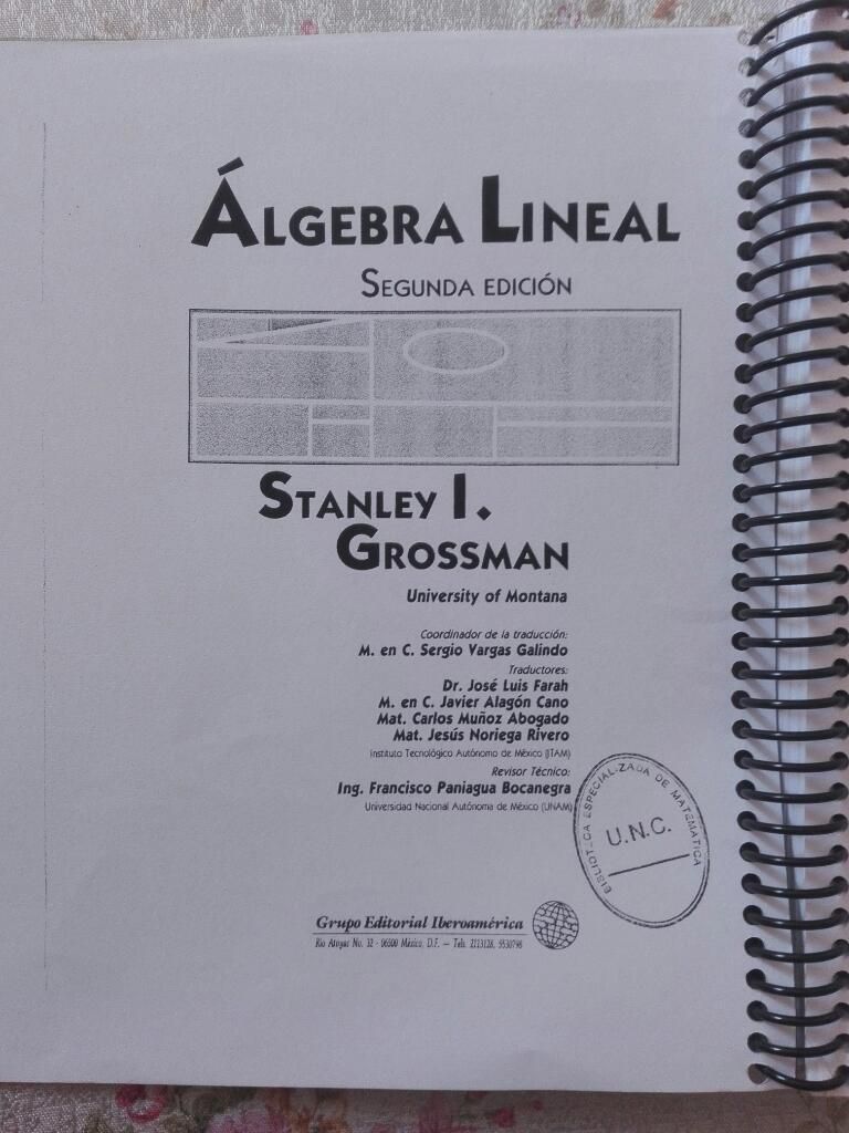 Álgebra Lineal Stanley I. Grossmam