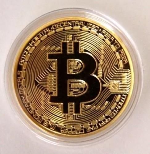 Bitcoin Bit Moneda Dorada 
