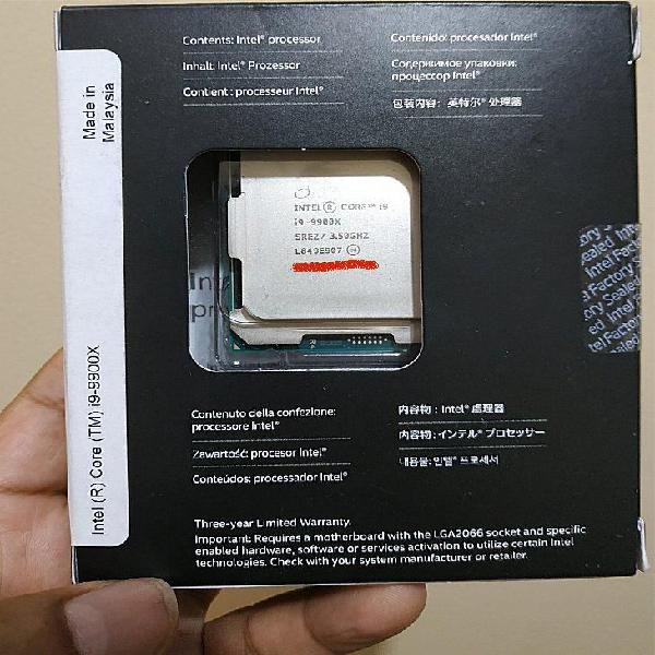 Procesador Intel i9 9900X (10 nucleos, 20 hileras) cache