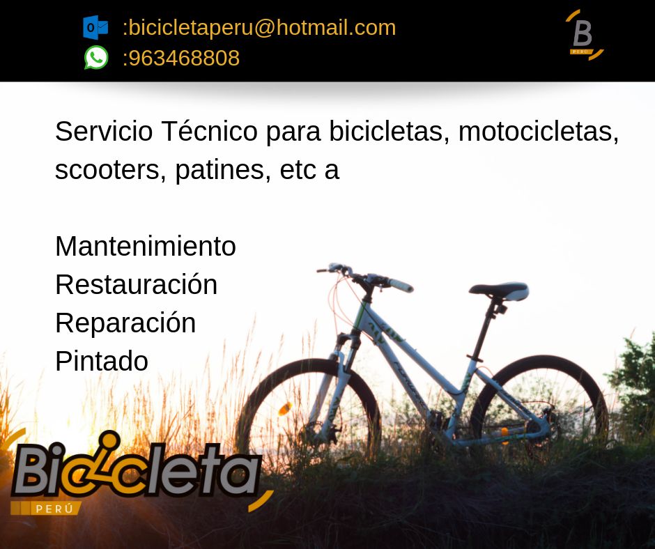 Reparación de bicicletas, scooter, bicicletas electricas