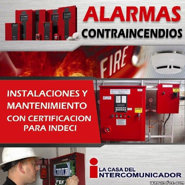 Alarmas contra incendio, servicio tecnico integral