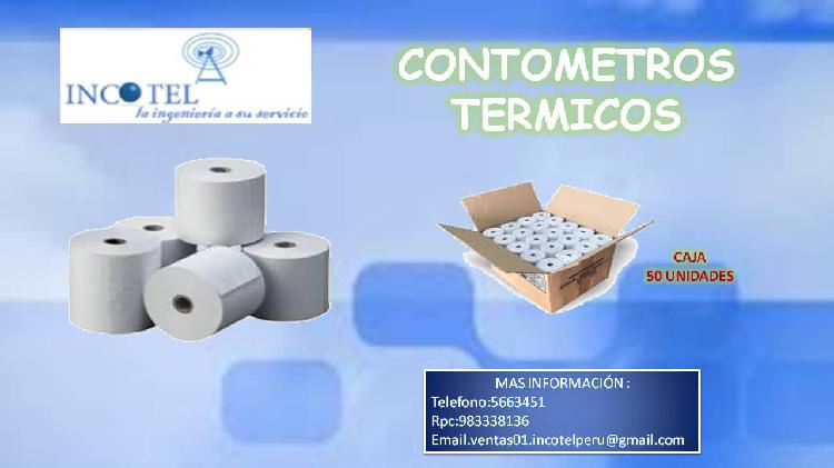 CONTOMETROS TERMICOS DE 80 X 80 mm / INCOTEL PERU SAC / SAN