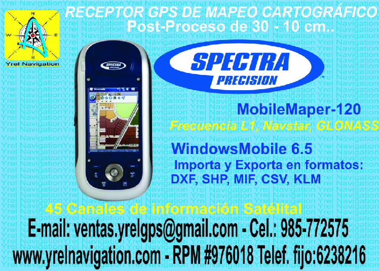 GPS garmin, GPS Magellan, GPS Spectra Precisión