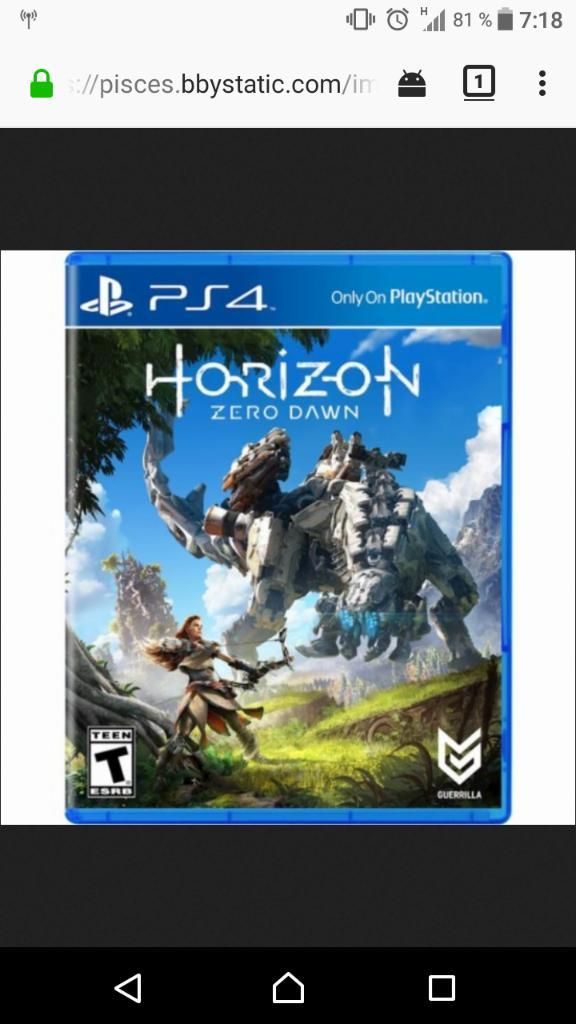 Horizon Zero Dawn Ps4