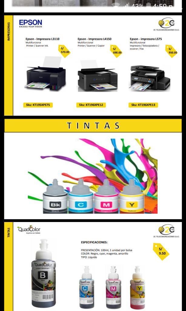 Impresoras Epson