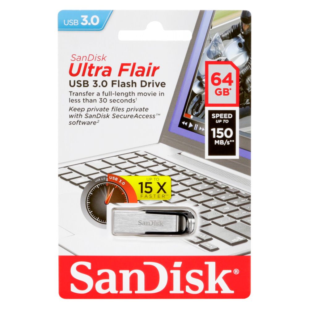 Memoria Sandisk 64gb Ultra Flair Usb  Mbps