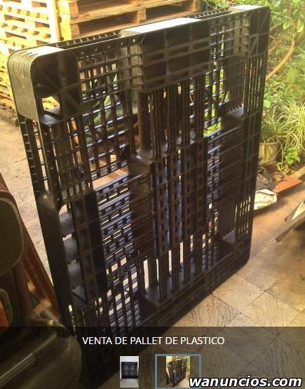 VENTA PALLETS PLASTICO NEGRO