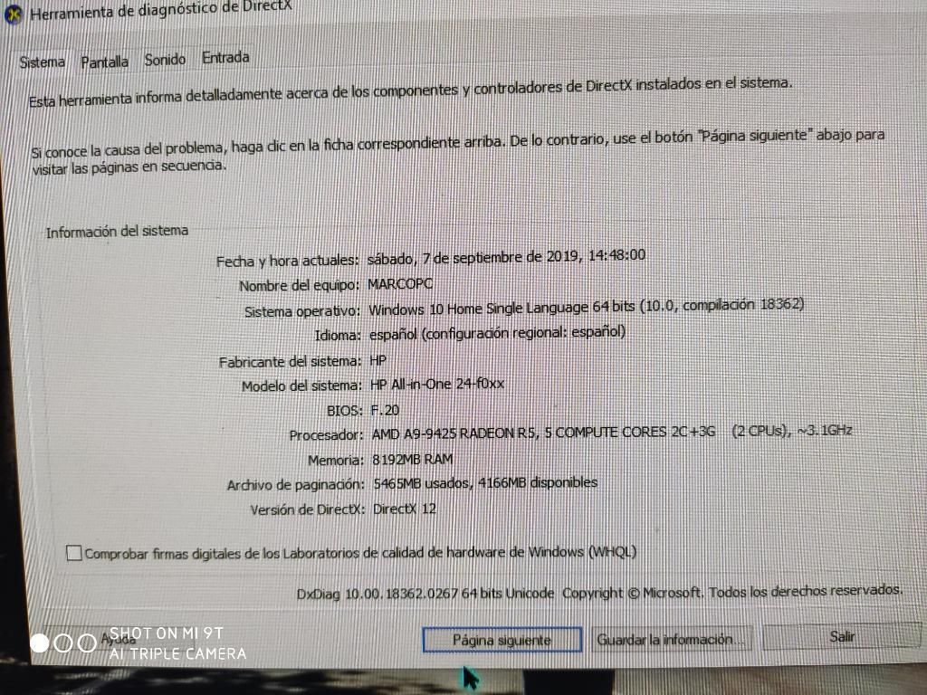 Vendo. Pc Hp Amd A-9. Con4 Meses de Uso