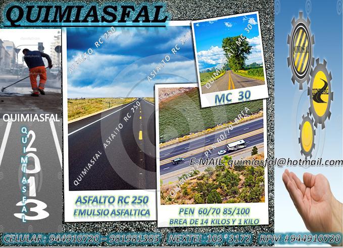 ventas de asfaltos y manto asfaltico en Lima