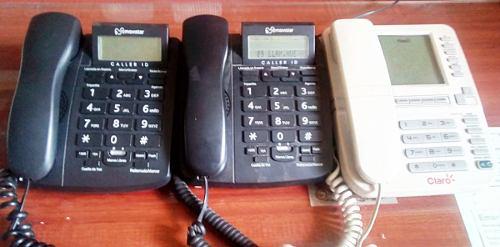 3 Teléfonos + 1 Identificador De Llamadas - S/. 30.00