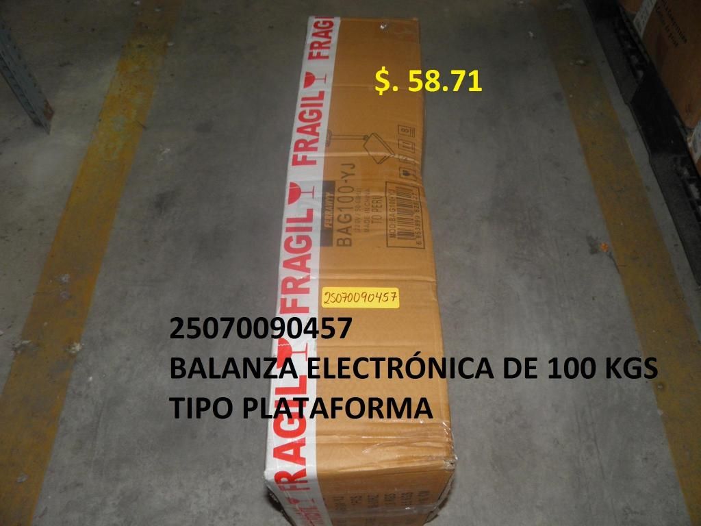 BALANZA ELECTRÓNICA DE 100 KGS TIPO PLATAFORMA