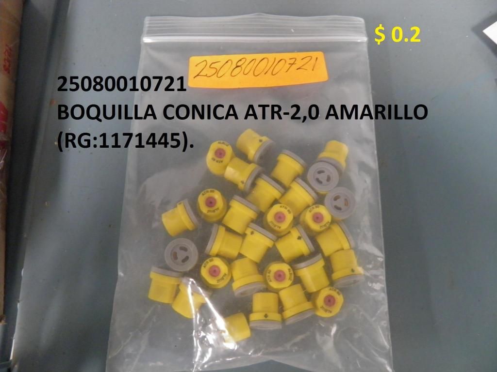 BOQUILLA CONICA ATR-2,0-AMARILLO