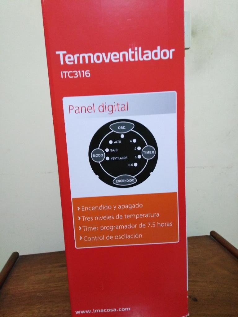 Termo Ventilador Imaco, para Aliviar Fri