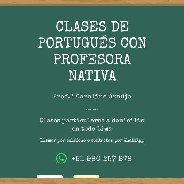 Clases de Portugués con Profesora Nativa