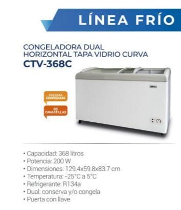 Congeladora Dual Horizontal CTV-368 C