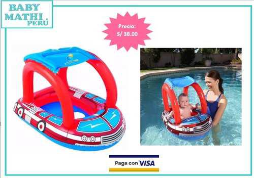 Flotador Con Techo Carrito Intex - Niños Y Bebés