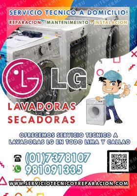 LG>> Reparación de LAVADORAS en Surquillo 981091335