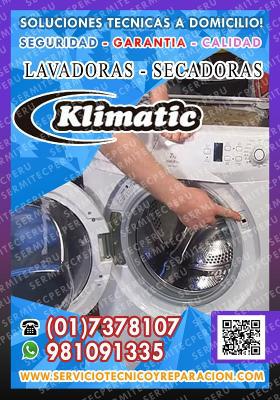 Servicio con garantía-Reparación de lavadoras KLIMATIC